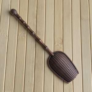 Чайная плетеная ложка из медного сплава. Photo 2